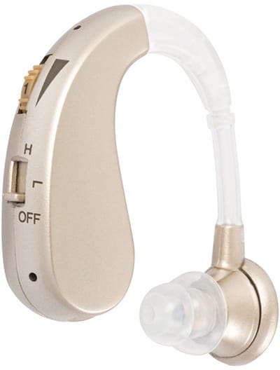 Rechargeable Digital Hearing Amplifier - Hearing Amplifiers Set with New Digital Technology - Almost Invisible BTE Design with Quick Recharge - Personal Sound Amplifier by MEDca