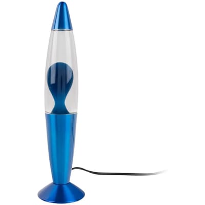 Leitmotiv Tafellamp Funky Rocket Lava - Blauw - Ø8.6x35.5cm - Scandinavisch
