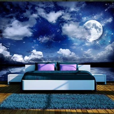 98cm X 70cm - Zelfklevend fotobehang - Magische nacht , Premium Print