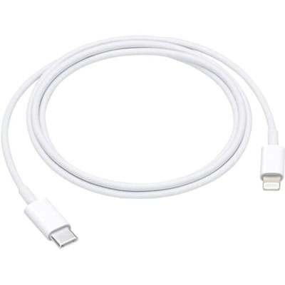 MX0K2ZM/A (B) USB-kabel B-grade (nieuwstaat, beschadigde/ontbrekende verpakking) USB 2.0 USB-C stekker, Apple Lightning stekker 1.00 m Wit