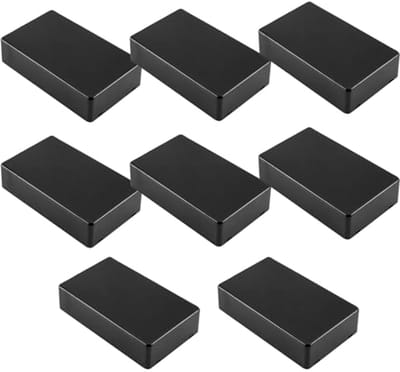 Waterdichte Aansluitdozen Set van 8 - Elektronische Projectdozen in Zwart