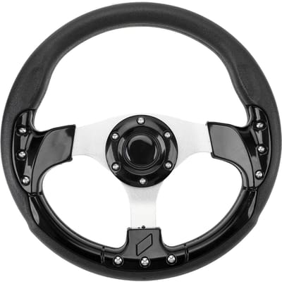 13-inch Auto Stuurwiel PU Stijlvolle Look Schokbestendig Verbeterde Grip Comfort Eenvoudige Installatie Racestuurwiel voor zwart