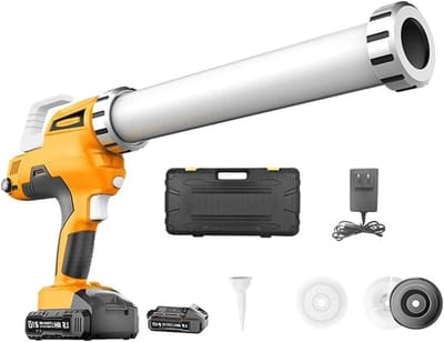 Elektrisch Kitpistool - Accu Kitspuit - Kit Aanbrengen - Draadloos Gemak - 600 ml Cartridge - Zwart