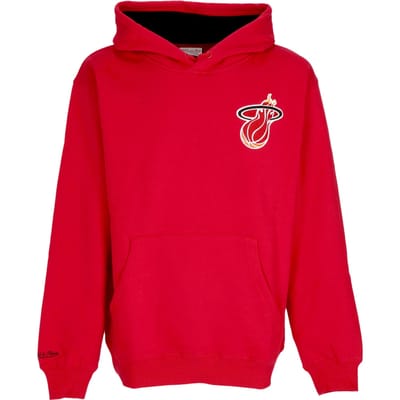 Herenhoodie Nba Premium Fleece Vintage Logo Hoodie Dwyane Wade Miahea Scarlet
