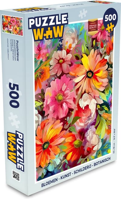 Puzzel Bloemen - Kunst - Schilderij - Botanisch - Legpuzzel - Puzzel 500 stukjes