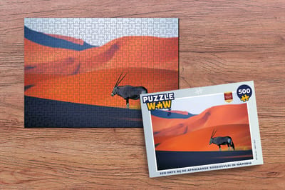 Puzzel Een oryx bij de Afrikaanse Sossusvlei in Namibië - Legpuzzel - Puzzel 500 stukjes