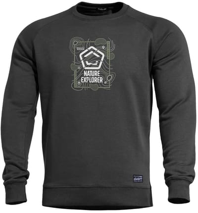 Pentagon Hawk Nature Explorer Sweatshirt Zwart XS Man