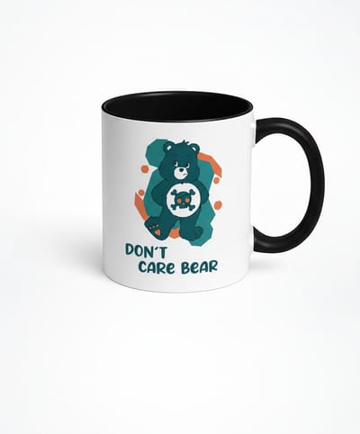Don't Care Bear Mok - Originele Koffiemok met Grappige Tekst