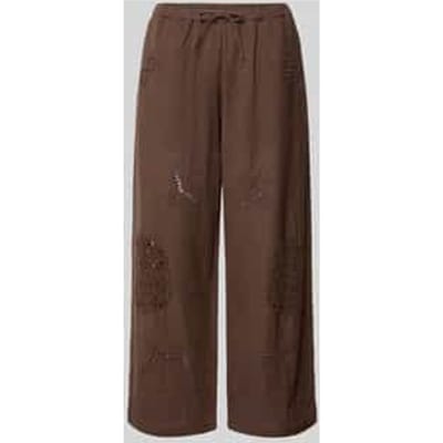 Culotte met ajourwerk en steekzakken