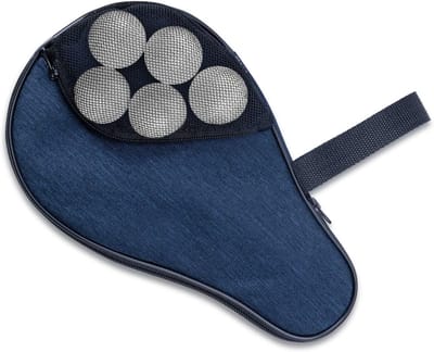 Tafeltennis Racket Tas - Ping Pong Hoes - Sporten Buiten - Waterdicht Stof - 30x18x3 cm - Blauw