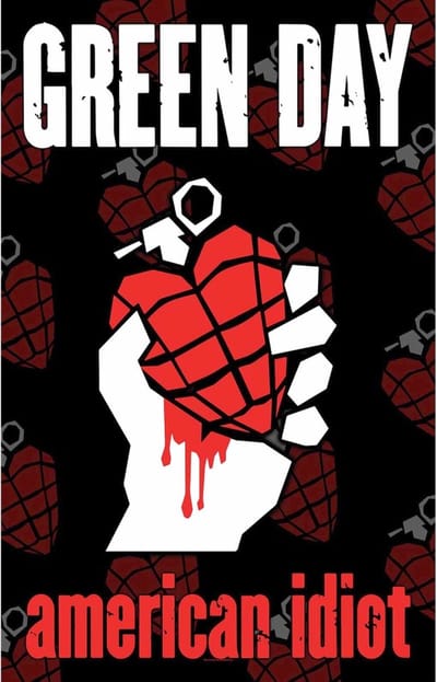 Green Day - American Idiot Textiel Poster - Multicolours