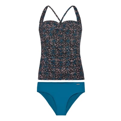 Protest Prtalya – Bandeau bikini set Dames – Strikbandjes – Uitneembare vulling – Surfing Blue