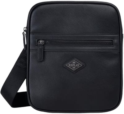 REPLAY schoudertas Reporter Bag Black zwart