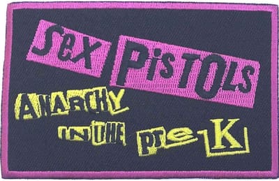 Sex Pistols - Anarchy In The Pre-UK Patch - Zwart