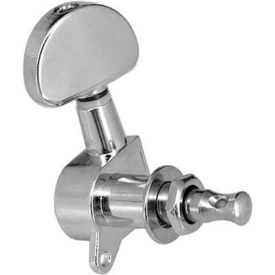 6 stuks (3L3R) Gesloten Gitaar Stemmechanieken String Tuners Machine Heads Knoppen Stemknoppen voor Folk Akoestische   Elektrische Gitaar zilver