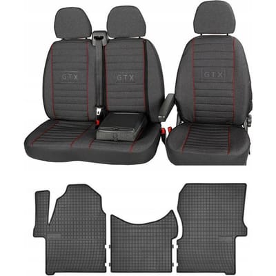 FROGUM Mercedes Sprinter II W906 - Automaat Set Stoelhoezen en Matten - Perfecte Pasvorm - Versterkt & Geurloos - Eenvoudige Montage