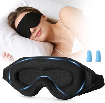 Slaapmasker 3D - Ijszijde - Ademend - Voor zijslapers - ShopVlot