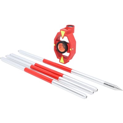 Prisme d'arpentage pour station totale Diamètre effectif 25,4 mm Constante 17,5 mm Mini prisme d'arpentage avec 4