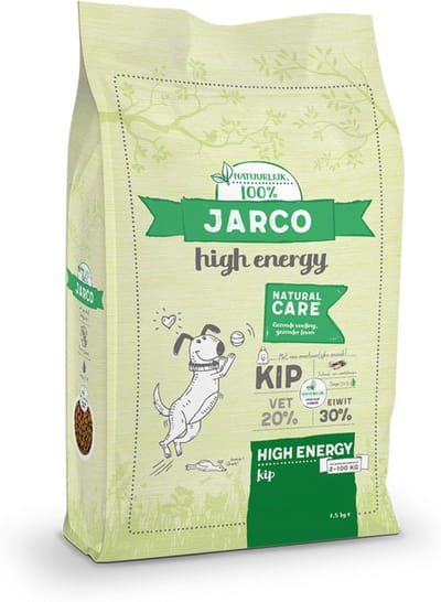 Jarco Dog Natural High Energy Kip - Hondenvoer - 12.5 kg