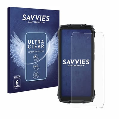 Savvies - Screenprotector voor Blackview BV7300 - Folie Beschermfolie transparant 6 Stuks