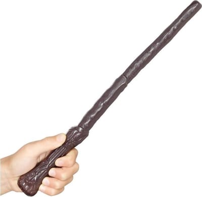 Smiffys - Wizard Wand Kostuum Accessoire Kids - Bruin