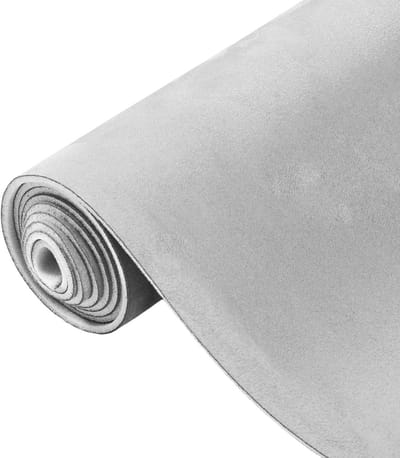 Lichtgrijs suede dakbedekkingsdoek 244 x 145 cm voor DIY reparatie en vervanging van binnenbekleding