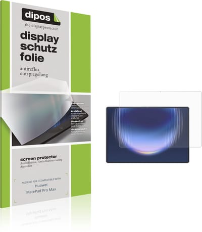 dipos – 2x Matte Beschermfolie geschikt voor Huawei MatePad Pro Max | Krasbestendige & antireflecterende Screenprotector Ultra-Thin