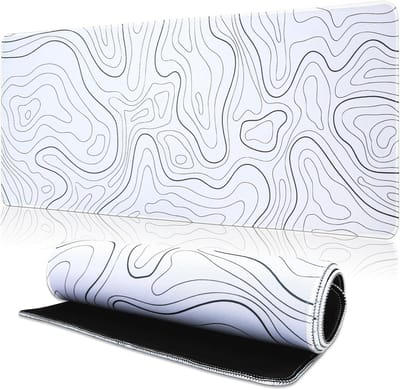 Grote Gaming Muismat voor Toetsenbord en Muis - 800 x 300 x 3 mm Wit