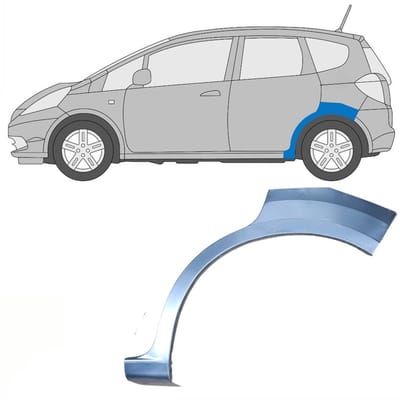 Reparatiepaneel achterspatbord voor Honda Jazz 2008-2015 / Links