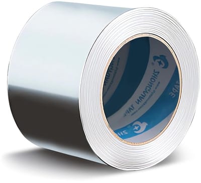 Hoge Temperatuur Aluminium Tape voor Reparatie en Afsluiting van Metaal - 0.15 mm x 5 cm x 20 m, Ideaal voor Isolatie en Lekkages