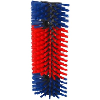 Veeborstel - Schuurborstel - Geschikt voor Paard, Rund & Geit - 22x50x9 cm - Rood/Blauw