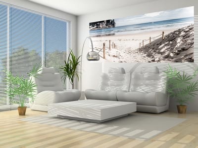 Beach Path Nature Sea SandCliff Photo Wallcovering