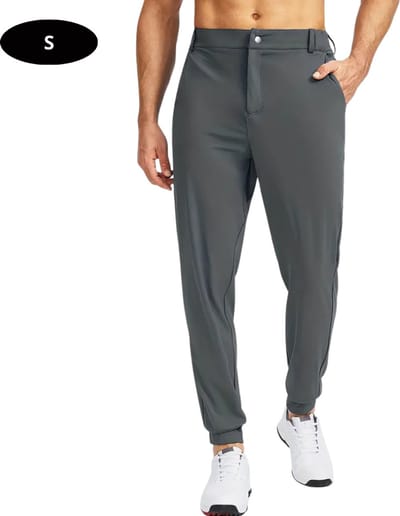 Bovista Golfbroek Heren - Golfkleding - Golfen - Golf Accessoires - Nette Pantalon - Donkergrijs S - Maat 46