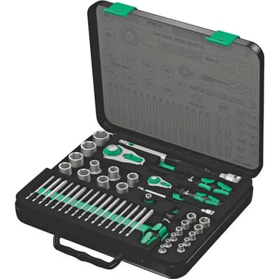 Wera 8100 SA/SC 2 Zyklop 05160785001 Dopsleutelset Metrisch 1/4 (6,3 mm), 1/2 (12,5 mm) 43-delig