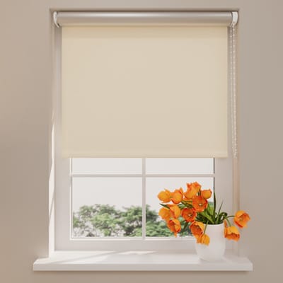 DTCH® Rolgordijn verduisterend – Easy Thermo – Beige – 80 x 190 cm – meerdere maten verkrijgbaar – 60 t/m 240 cm breed – Isolerende zonwering