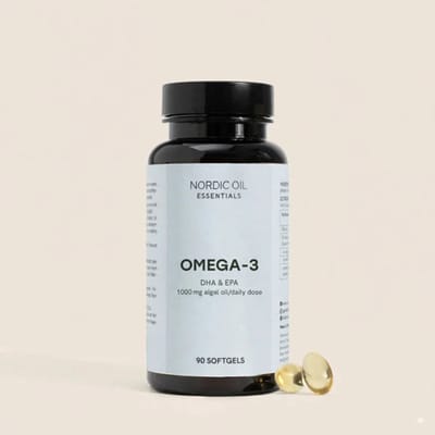 Nordic Oil© - Omega-3 Capsules 90 Stuks - Algenolie voor Hersenfunctie, Gezichtsvermogen & Hartgezondheid - Geschikt voor veganisten