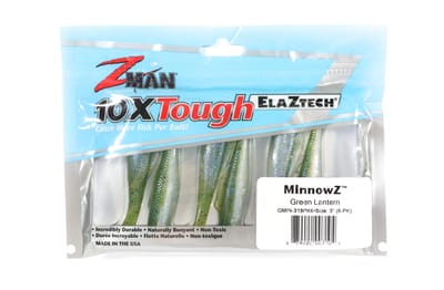 Zman Soft Lure MinnowZ 3 Inch 6/Pack Groene Lantaarn (7104) white