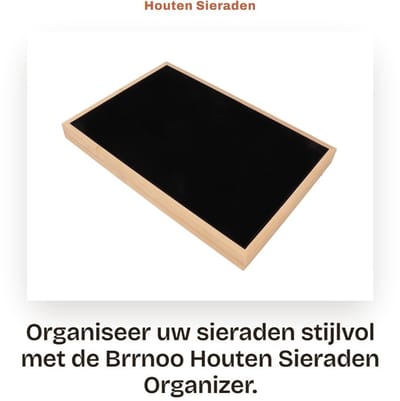 Dailygoods- Sieradentray Lichtgewicht en duurzaam - Sieraden opberger met ritsen - Sieraden tray - Sieraden display - Multifunctionele organizer - Klassiek ontwerp - Sieradenopberger