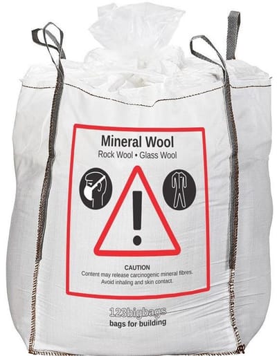 5x | Big Bag Mineraalwolzak 90x90x120 cm | 1 m³