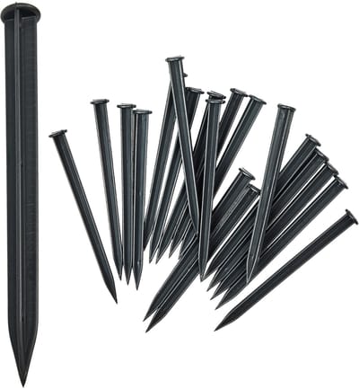 Garronda – Plastic Anker – 18cm - Voor Graskant – Bedrand – 50xZwart - GD-JBM-Bolt