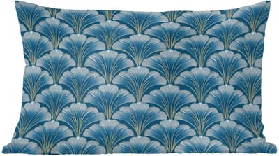 Sierkussens - Kussentjes Woonkamer - 60x40 cm - Patroon - Ginkgoblad - Blauw