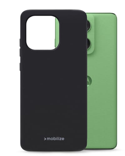 Mobilize Hoesje geschikt voor Motorola Edge 60 Telefoonhoesje Flexibel TPU | Mobilize Rubber Gelly Backcover | Edge 60 Case | Back Cover - Zwart