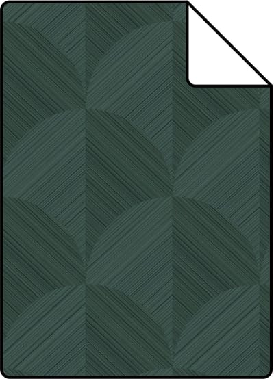 Proefstaal Origin Wallcoverings behang 3D-motief donkergroen - 26.5 x 21 cm - 347991-S