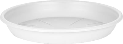 Juypal Hogar Plantenschotel - wit - kunststof - D15 cm - onderschotel/opvangschaal