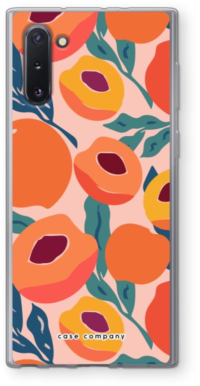 Case Company® - Hoesje geschikt voor Samsung Galaxy Note 10 hoesje - Perzik - Soft Cover Telefoonhoesje - Bescherming aan alle Kanten en Schermrand
