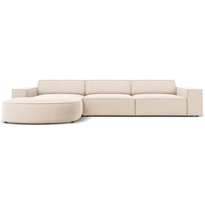 4-zits hoekbank Jodie velvet Chaise Longue links | Micadoni Limited Edition