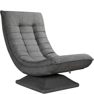 Casaria Fauteuil - Verstelbaar 58x57x84cm tot 150kg belastbaar - Grijs