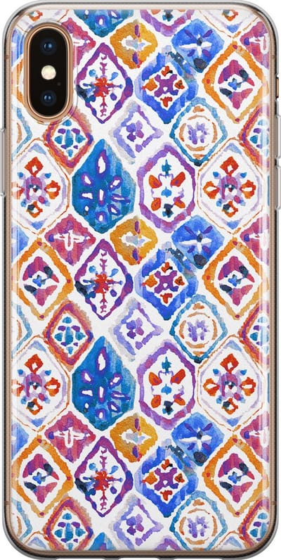 Leuke Telefoonhoesjes - Hoesje geschikt voor iPhone Xs Max - Boho vibe - Soft case - TPU - Print / Illustratie - Multi