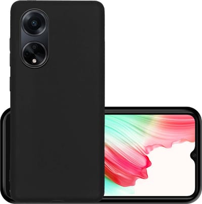 Hoesje - Geschikt voor OPPO A98 - Sterk & Shockproof - Hoes Cover - Siliconen Case - Zwart