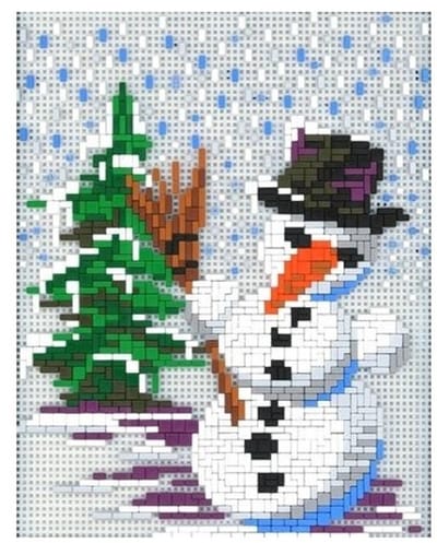 Stickit sneeuwpop, ca. 1.600-delig